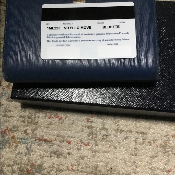 Prada Blue Leather Wallet - Picture 8 of 14
